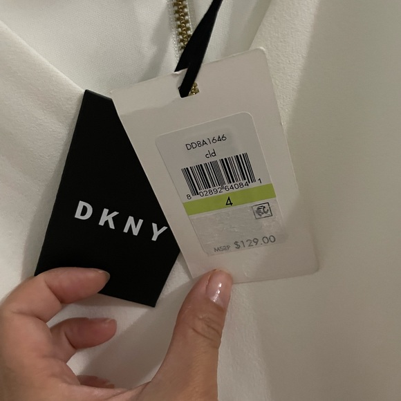 DKNY formal white dress - Picture 3 of 4